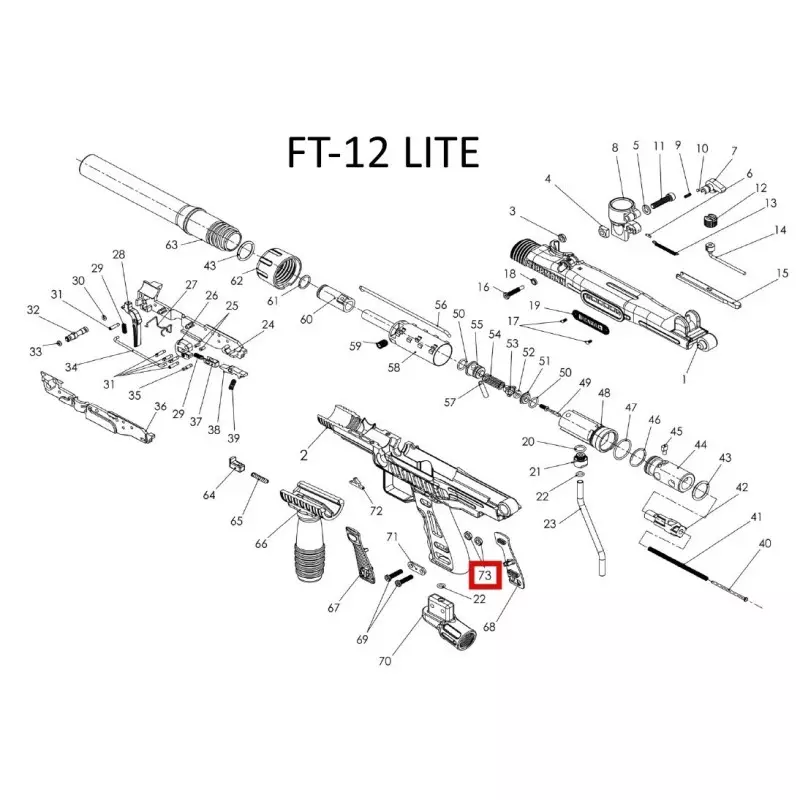 9-PA - N°75 - FT12 / FT50 LITE - NUT ASA 10-32