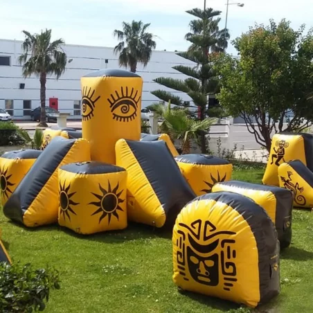 INFLATABLE OBSTACLE CITY OF GOLD - HALF MOON