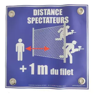 NF "SPECTATOR DISTANCE" BACHE SIGN