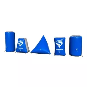 SET OF 20 INFLATABLE OBSTACLES - CLASSIC SERIES BLUE/GREY