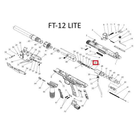TA45027 - N°50 - FT12 / FT50 LITE - ORING VALVE BODY ( INSIDE )