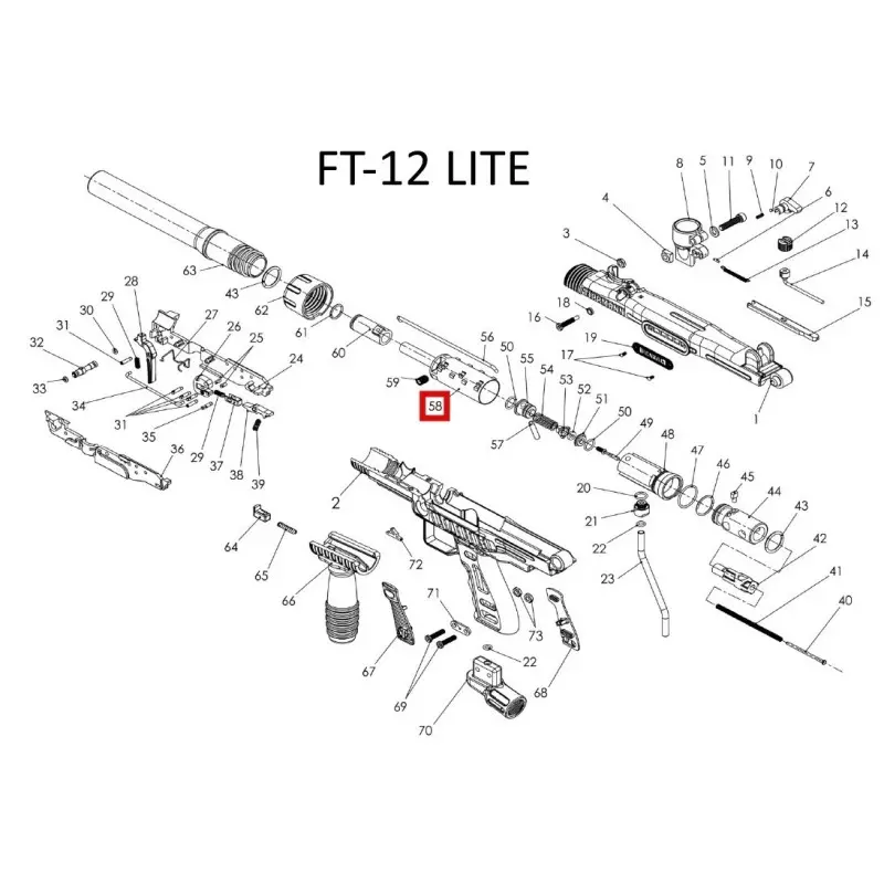 TA45025 / TA45214 - POWER TUBE FT-12 LITE